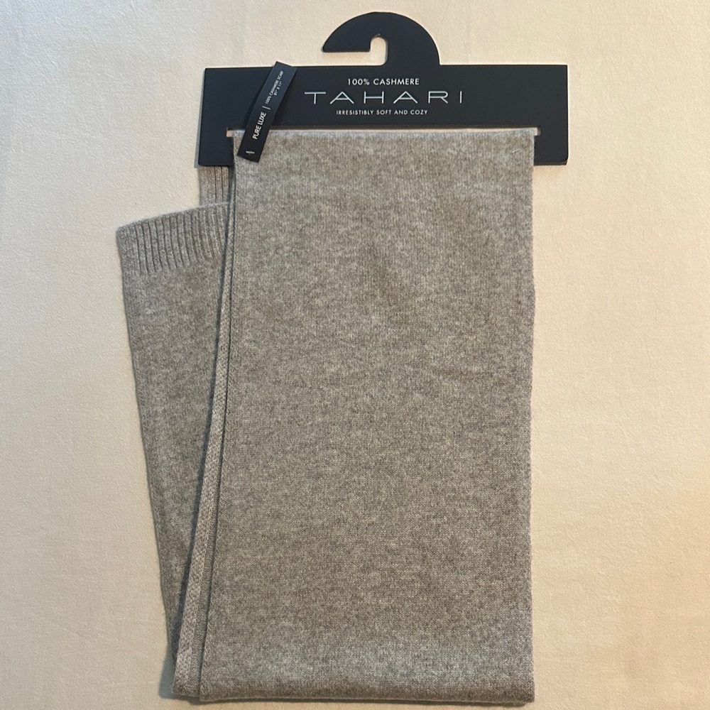 Tahari Soft Gray Cashmere scarf wrap